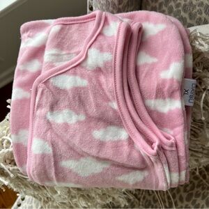 NWOT Pink Cloud Patterned Blanket Sleeper